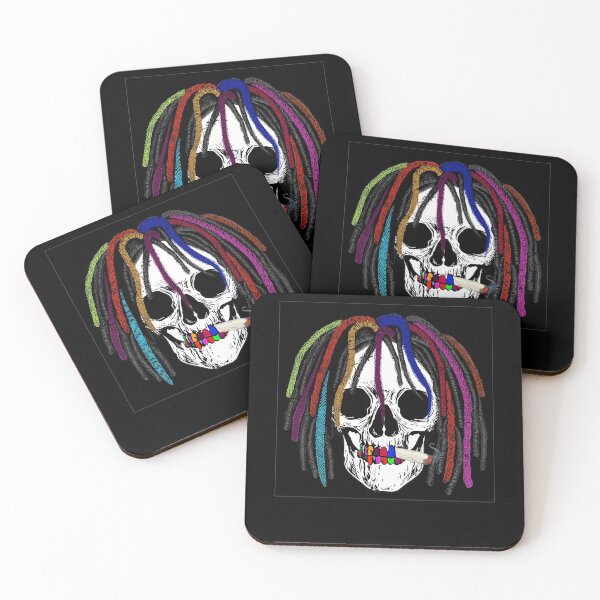 Item preview, Reggae Jamaica Rasta Rastafarian Dreadlock Skull designed and sold by besTmanuFacture.