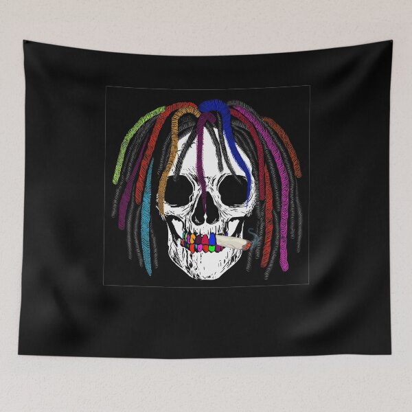 Item preview, Reggae Jamaica Rasta Rastafarian Dreadlock Skull designed and sold by besTmanuFacture.