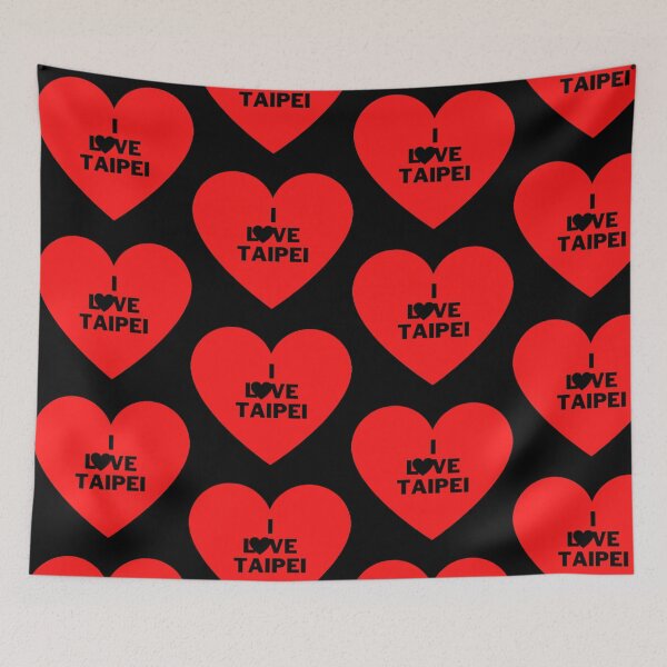 Item preview, I love Taipei Red Black Heart Design Taiwan designed and sold by TheHappyK.