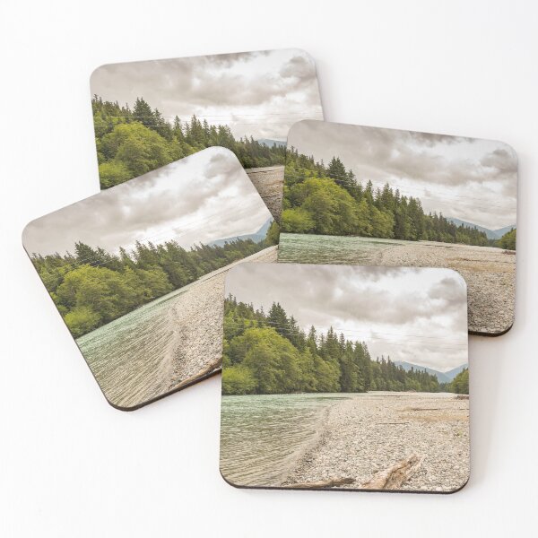 Item preview, A fisherman standing beside the upper Kalum River in British Columbia, Canada designed and sold by SnapTPhotograph.