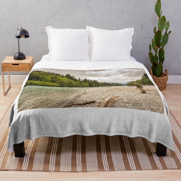 Item preview, A fisherman standing beside the upper Kalum River in British Columbia, Canada designed and sold by SnapTPhotograph.