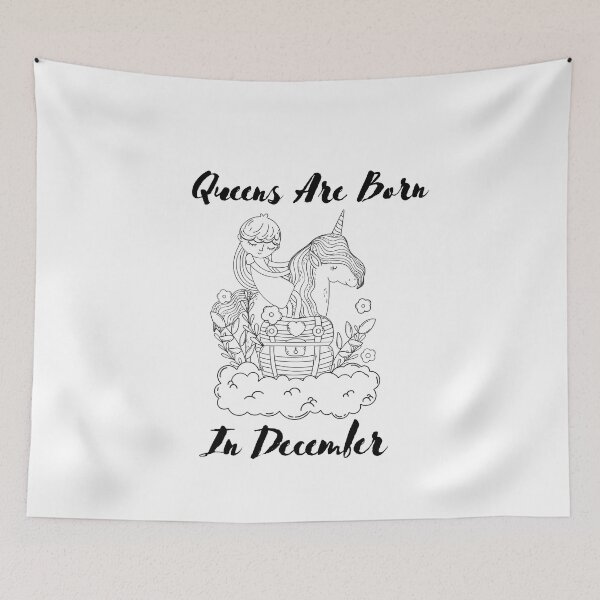 Item preview, Queens Are Born In December- December Birthday Quotes Shirt designed and sold by Karim Hasraoui.
