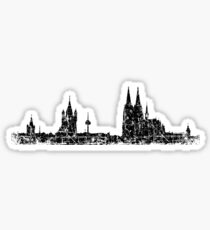 Köln Skyline Vintage Sticker