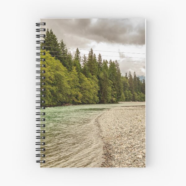 Item preview, Upper Kitimat River, glacial green river, on a cloudy summer day. designed and sold by SnapTPhotograph.
