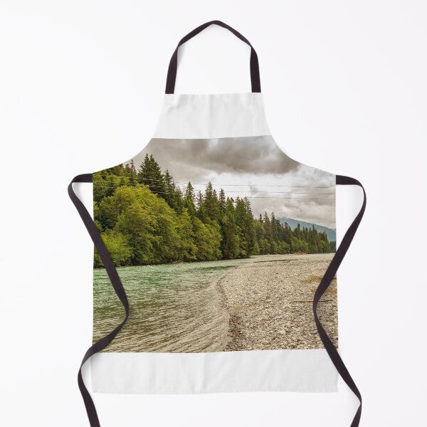 Item preview, Upper Kitimat River, glacial green river, on a cloudy summer day. designed and sold by SnapTPhotograph.