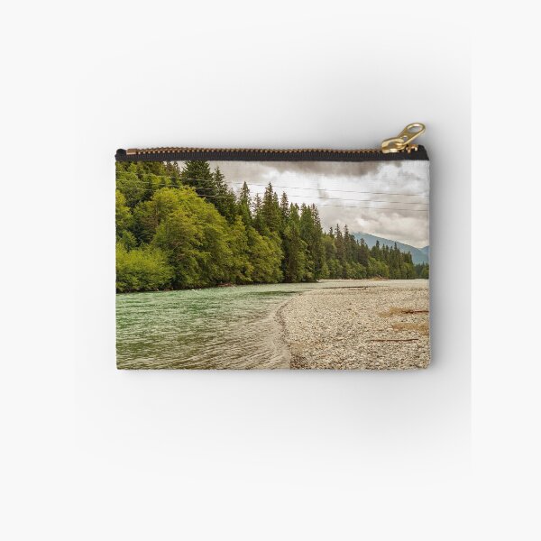 Item preview, Upper Kitimat River, glacial green river, on a cloudy summer day. designed and sold by SnapTPhotograph.