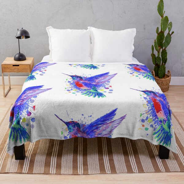 Aperçu de l'œuvre Colibri - oiseau colibri - aquarelles créée et vendue par BabyYodaSticker.