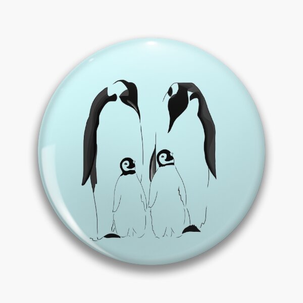 Item preview, Family of 4 penguins (blue) designed and sold by Artthensleep.