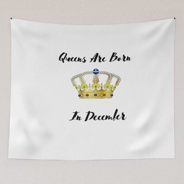 Item preview, Queens Are Born In December- December Birthday Quotes Shirt designed and sold by Karim Hasraoui.