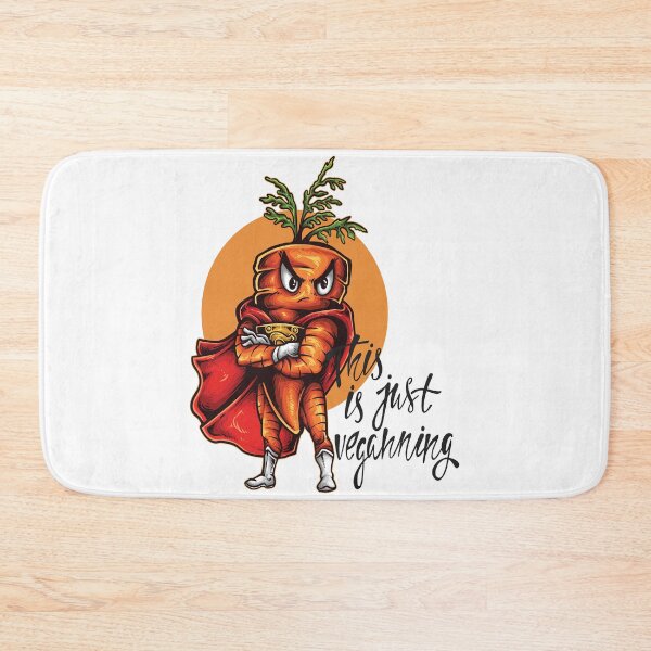 Item preview, This is Just Veganning Carrot Vegan Superhero Foodie Vegetable  designed and sold by ProjectX23.