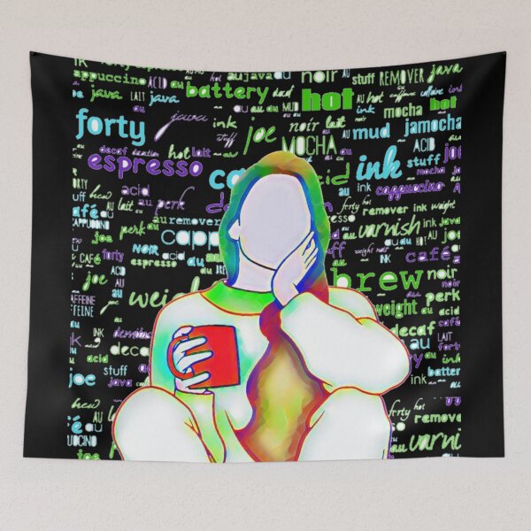 Item preview, Girl Having Coffee designed and sold by SKA-Designs.
