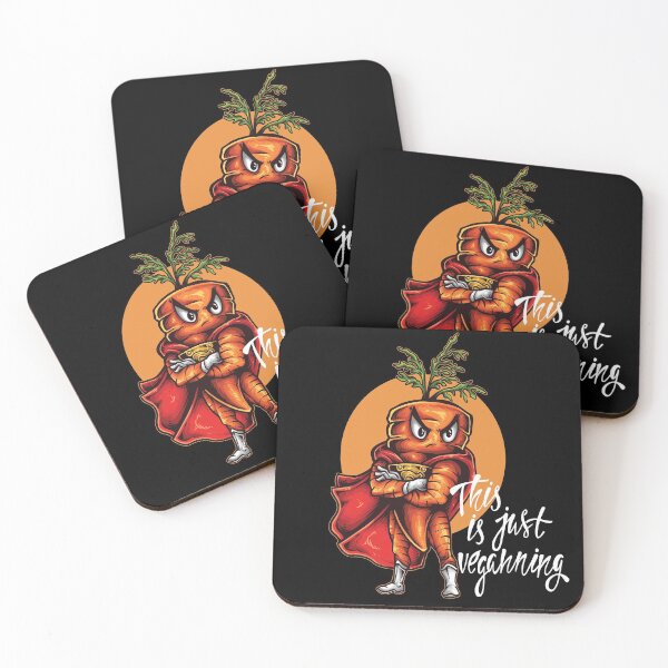 Item preview, This is Just Veganning Carrot Vegan Superhero Foodie Vegetable  designed and sold by ProjectX23.