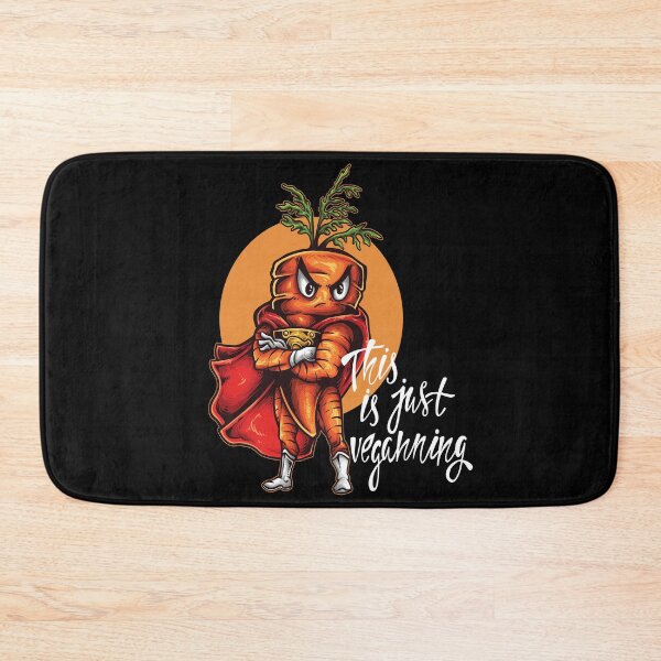 Item preview, This is Just Veganning Carrot Vegan Superhero Foodie Vegetable  designed and sold by ProjectX23.