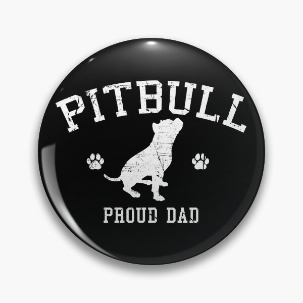 Item preview, Proud Pitbull Dad Black designed and sold by SoccaTamam.