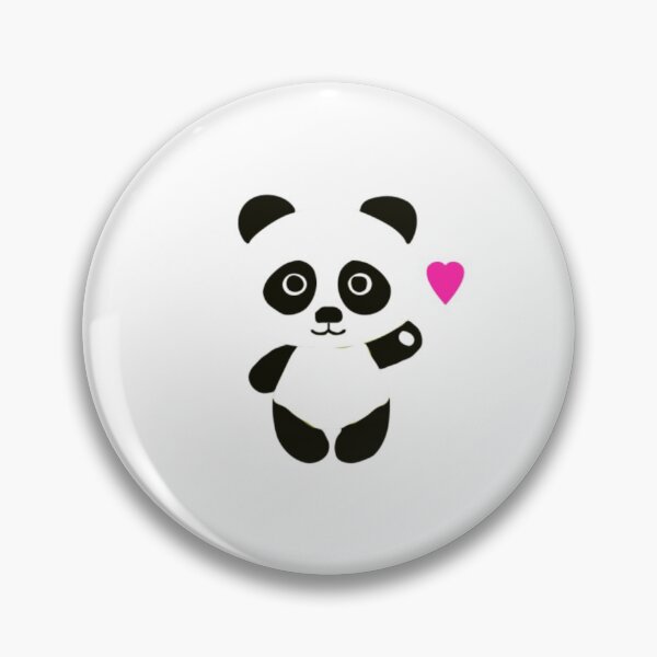 Item preview, panda with pink hart to spread love designed and sold by imalkacreation.