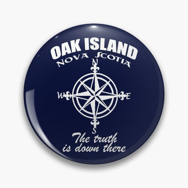 Item preview, Oak Island Treasure Hunter Vintage Compass Nova Scotia designed and sold by TopTeeShop.