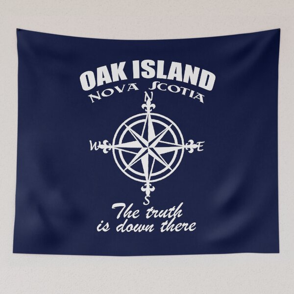 Item preview, Oak Island Treasure Hunter Vintage Compass Nova Scotia designed and sold by TopTeeShop.