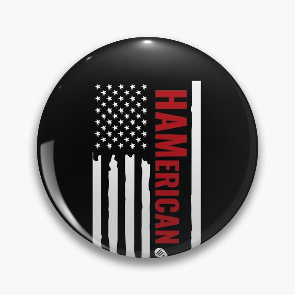 Item preview, HAMerican - Funny USA Flag Amateur Ham Radio 4th July Geek designed and sold by MarioShirtWorld.