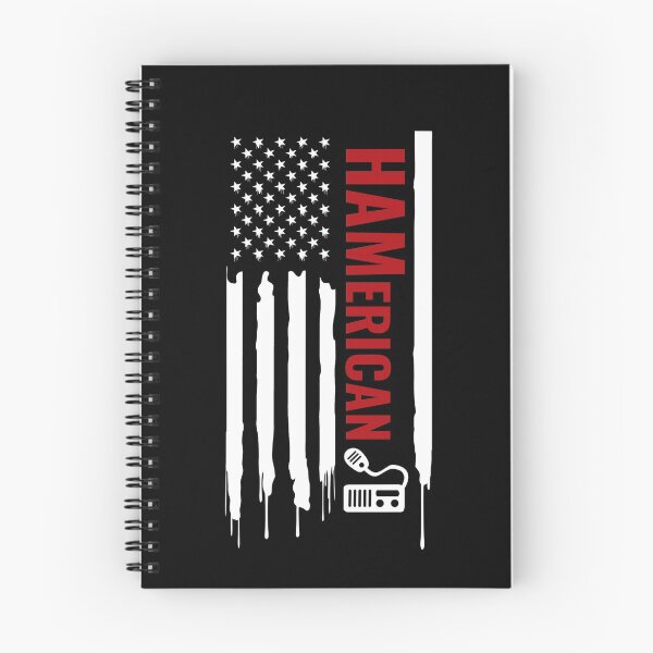Item preview, HAMerican - Funny USA Flag Amateur Ham Radio 4th July Geek designed and sold by MarioShirtWorld.
