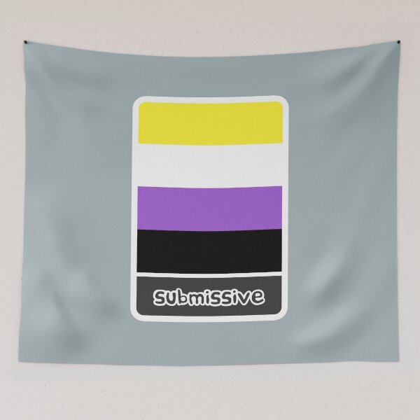 Item preview, Flag Tag (Nonbinary(Submissive)) designed and sold by MyRedBottom.