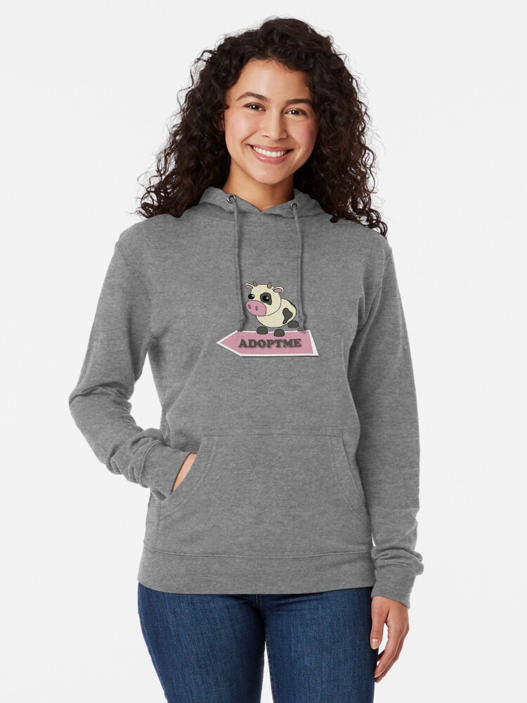 Cow Adopt Me Pet Roblox Yellow Lightweight Hoodie By Totkisha1 Redbubble - roblox yellow hoodie t shirt