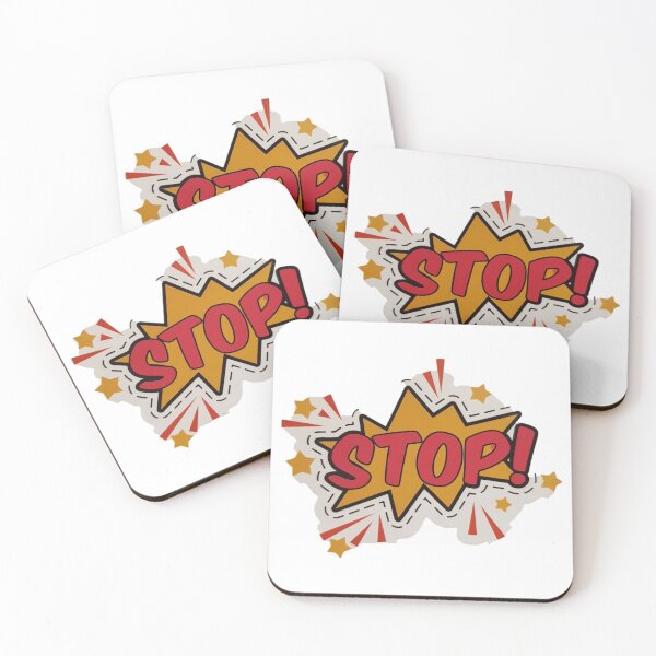 Item preview, Red and yellow stop sticker designed and sold by Passmr.