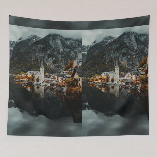 Item preview, Autumn in Hallstatt designed and sold by Shopini.