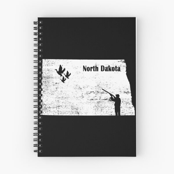 Item preview, Vintage duck hunting North Dakota State, gift for hunting lovers designed and sold by Space Art.