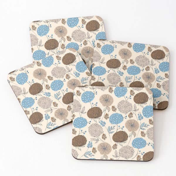 Item preview, Lovely Flowers of Summer - Baby Blue infused designed and sold by Print N Stuff by Cristina Stancu.
