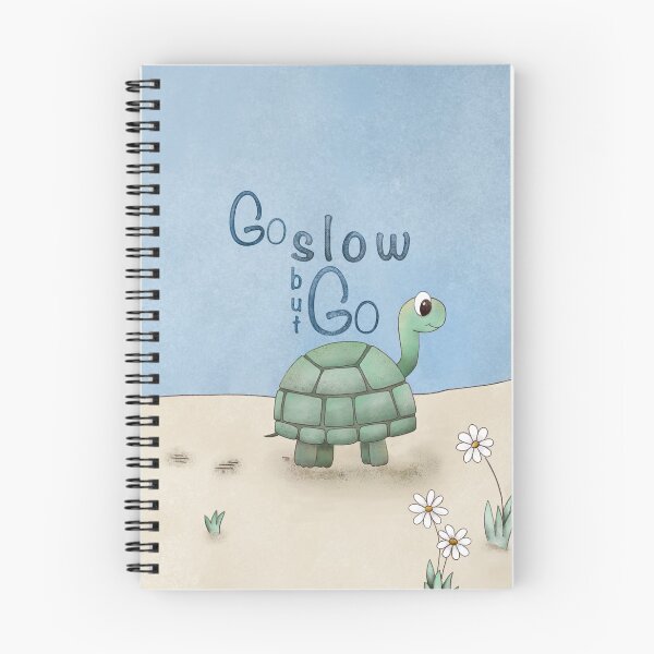 Artikelvorschau, Nette Schildkröte gehen langsam aber gehen - positive Zitate - digitales Aquarell entworfen und verkauft von CarolFreire.