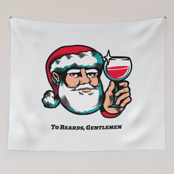 Item preview, Santa Claus Toasting To Beards designed and sold by BravenWild.