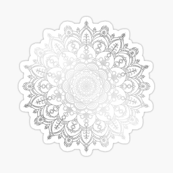 Item preview, Silver mandala designed and sold by felinefeelings.