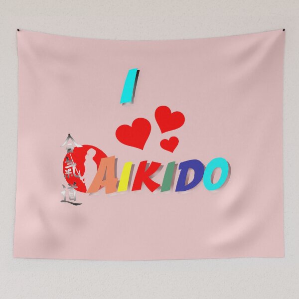 Item preview, I Love Aikido - Martial Arts Design designed and sold by Zanshin-Art.