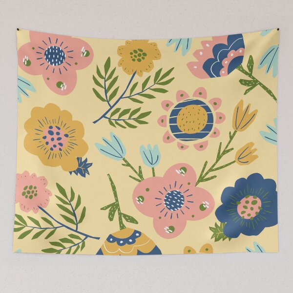 Artikelvorschau, Altmodisches Blumenmuster entworfen und verkauft von ChelleCreate.