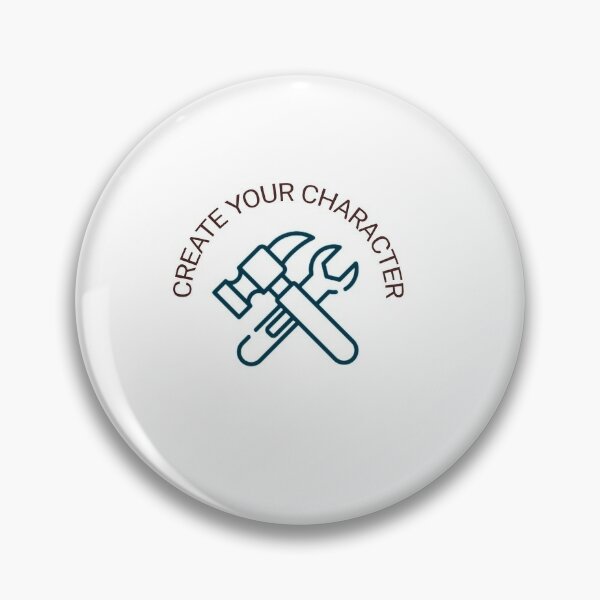 To Create Pins And Buttons Redbubble - what is the hammer badge in roblox called
