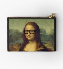 Hipster Glasses Mona Lisa - Leonardo da Vinci Studio Pouch