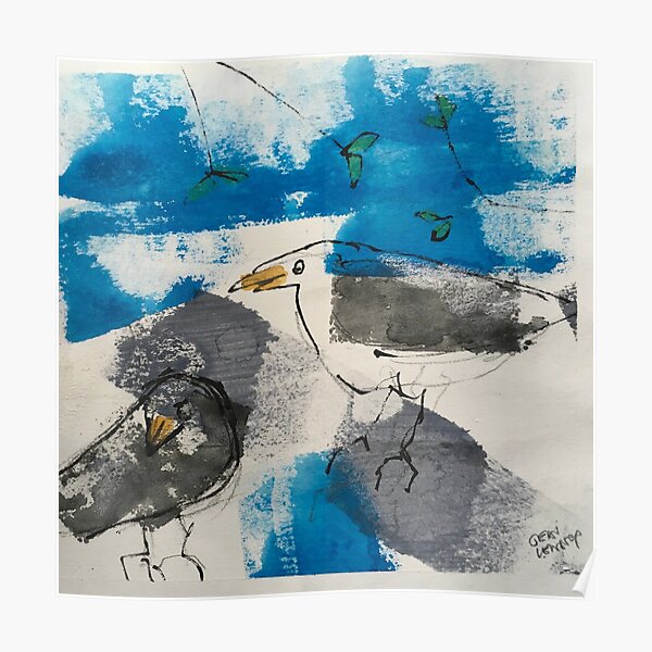 Sea Birds Poster