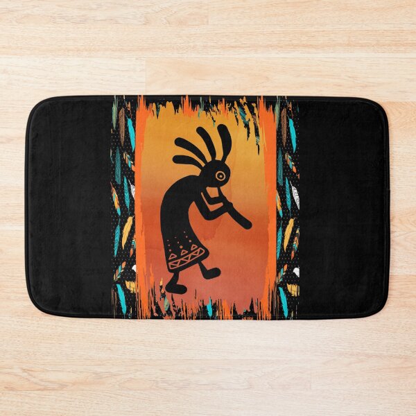 Item preview, Kokopelli-Native American With Tribal Pattern Border designed and sold by handsoftime2020.