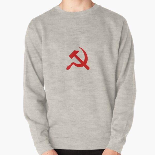 A red hammer and sickle design from the naval ensign of the Soviet Union Pullover Sweatshirt