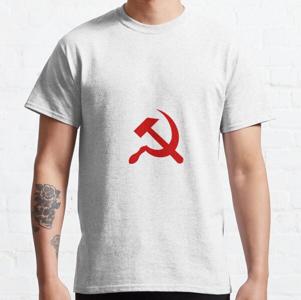 A red hammer and sickle design from the naval ensign of the Soviet Union Classic T-Shirt