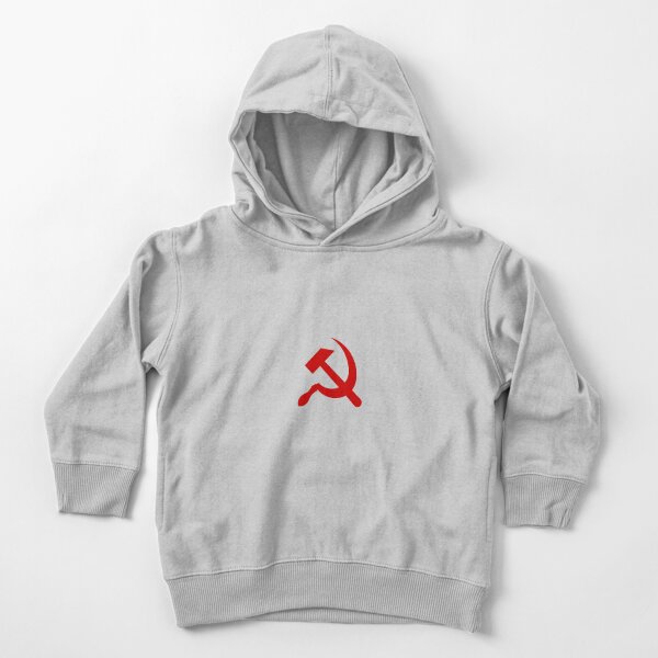 A red hammer and sickle design from the naval ensign of the Soviet Union Toddler Pullover Hoodie