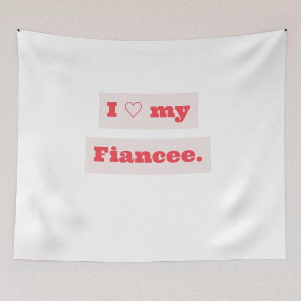 Item preview, I ♡ my Fiancee, simple design. designed and sold by Andrew Hopgood.