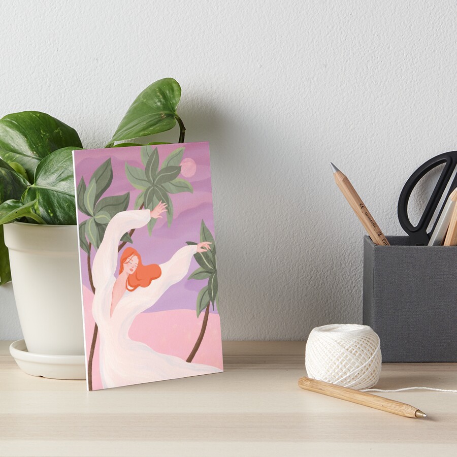 Dancing in the Sunset Art Board Print