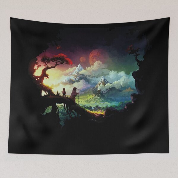 Item preview, Cinematic Forest Painting Art  designed and sold by Libaz.