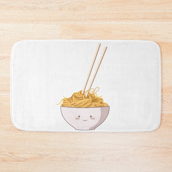 Item preview, Cute kawaii noodle bowl with chopsticks designed and sold by Piosenka Art.