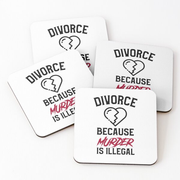 Item preview, Murder Is Illegal, Divorce Party designed and sold by OldCamp.