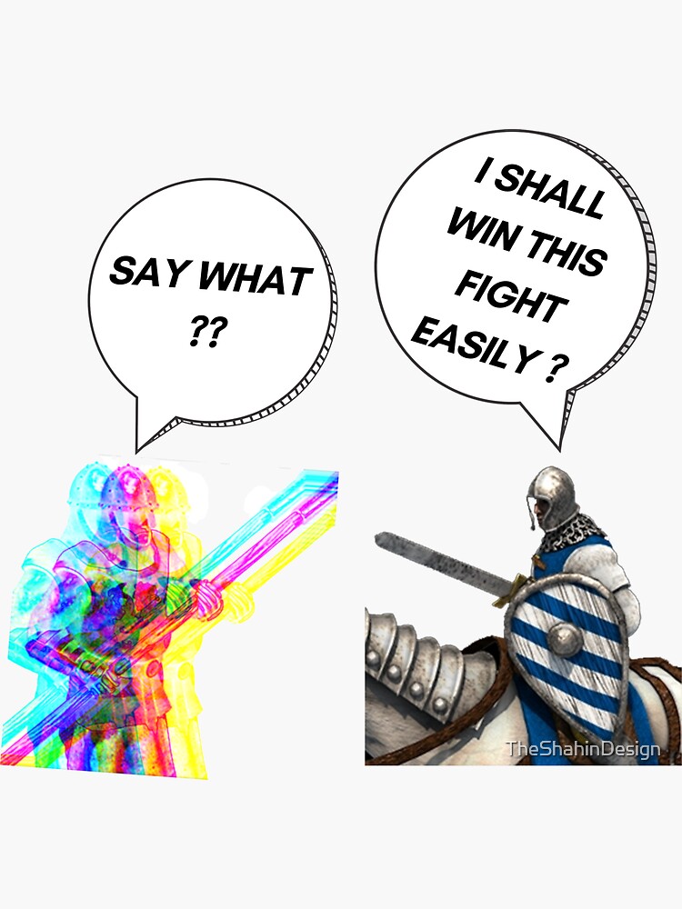 Meme about Age of Empires --Pikeman vs a Knight--
