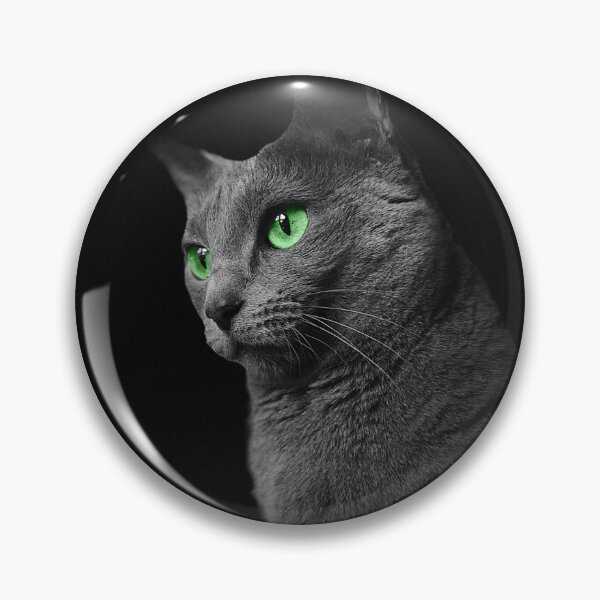 Item preview, Miss Green Eye. The beautiful Russian Blue. designed and sold by FlyingTreg.
