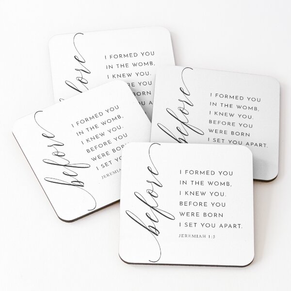 Item preview, Bible Verse Jeremiah 1:5 designed and sold by KAMdesignhaus.