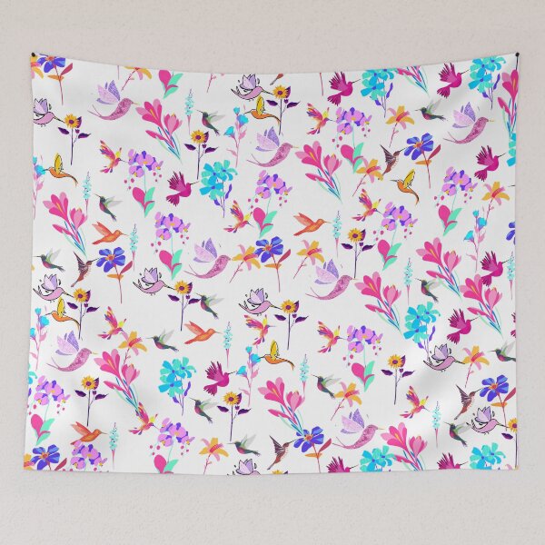 Aperçu de l'œuvre Colibris dans une fleur créée et vendue par MaxnGeorge.